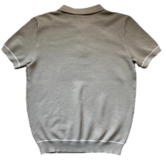 PJ Paul Jones Mens Knit Polo Shirt Beige NWT - Size M - Picture 3 of 8